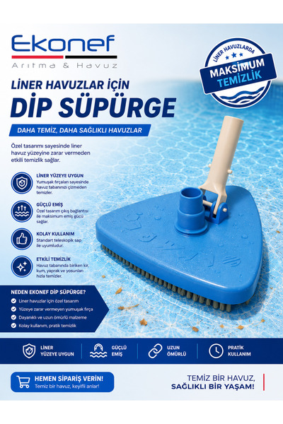 Ekonef Liner Havuz Dip Süpürgesi