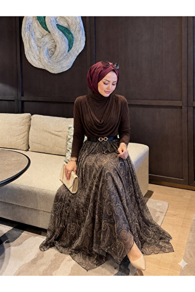 Nursay Zara Equivalent Skirt Starry Blouse Set