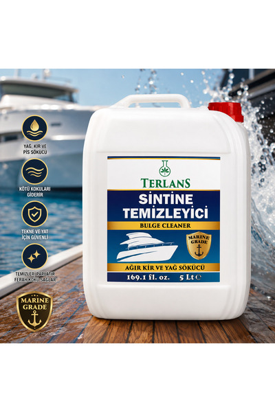Terlans Sintine Temizleyici & Koku Giderici 5 Kg | Marine Grade Bilge Cleaner...