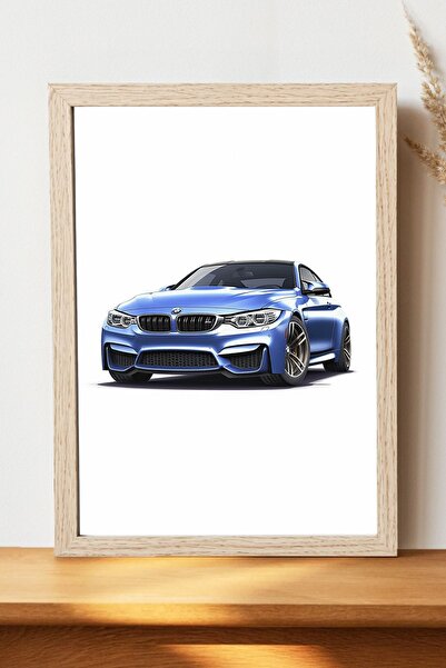 Luna Marissa Αφίσα BMW M4 - Αφίσα αυτοκινήτου από γυαλιστερό χαρτί χωρίς πλαίσιο