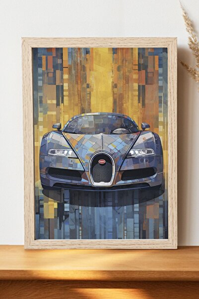 Luna Marissa Αφίσα Bugatti - Αφίσα αυτοκινήτου από γυαλιστερό χαρτί χωρίς πλα...