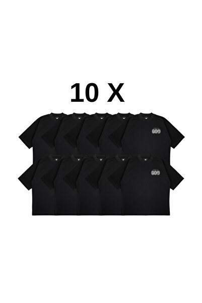 PURE EFFECT (10 ΤΕΜ.) Μπλουζάκι Unisex Oversize με τυπωμένο λογότυπο μπροστά,...