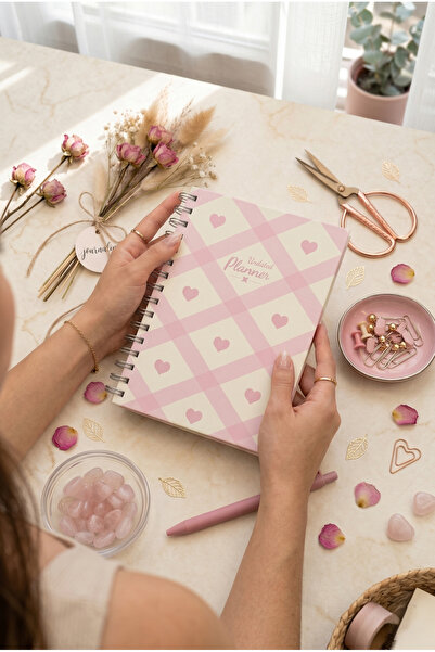 White Notebook A5 Spiralli Süresiz Renkli Planlayıcı Ajanda Motivasyon Sayfal...