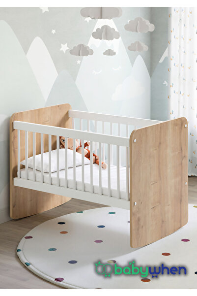 Babywhen Bw1011 - Sallanır Sabitlenir Pratik Bebek Beşik Ahşap 50x90