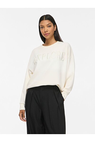 VILA Langärmeliges Sweatshirt VIREFLECT Rundhals