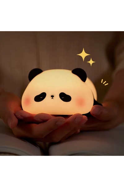 sepetrota Panda-Işık | Renk Değiştirebilen Şarjlı Silikon Gece Lambası