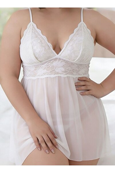 MİSS MELLY Fantezi Sexy Transparan Tül Tasarım Gecelik