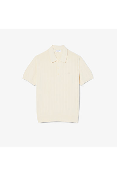 Lacoste Fluid Ribbed Knit Polo Collar Sweater - AH1029-00-056