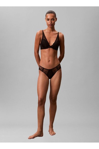 Calvin Klein Siyah Kadın 000QF8121E CK WOMEN Balenli Sütyen