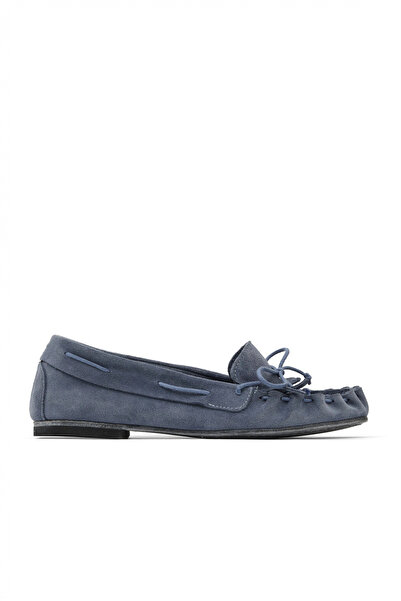 Bueno Shoes Blue Denim Suede Women's Ballerinas 30Wa242011