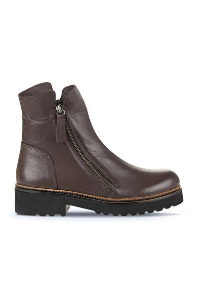 Bueno Shoes حذاء بكعب نسائي من الجلد البني 01wd0203