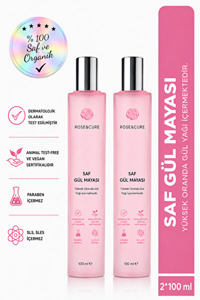 Rose and Cure Saf Gül Mayası 100 ml X 2