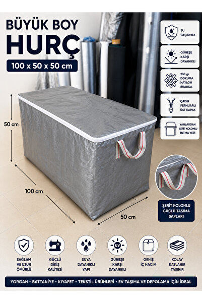 Branda Noktası 100X50X50 Large Size Bag with Zipper, Waterproof, Uv Protected...