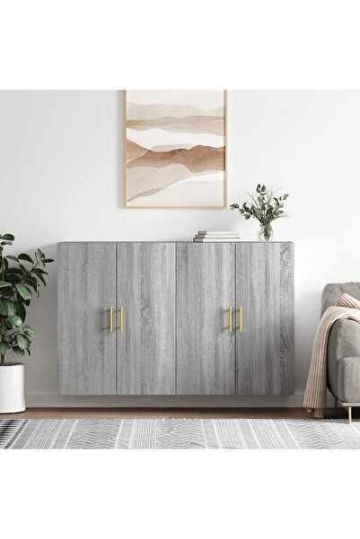 Concept Dulapuri montate pe perete, 2 buc, gri sonoma, 69,5x34x90 cm
