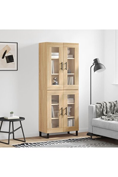 Concept Dulap înalt, stejar sonoma, 69,5x34x180 cm, lemn compozit