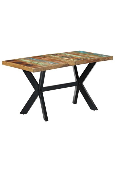Concept Masă de bucătărie, 140 x 70 x 75 cm, lemn masiv reciclat