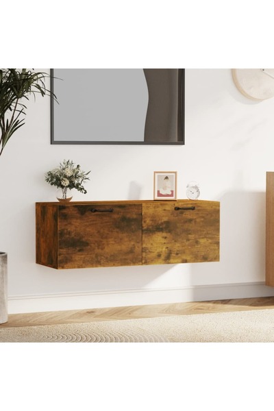 Concept Dulap de perete, stejar fumuriu, 100x36,5x35 cm, lemn prelucrat