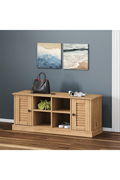 Concept Bancă de pantofi VIGO, 106x35x40 cm, lemn masiv de pin