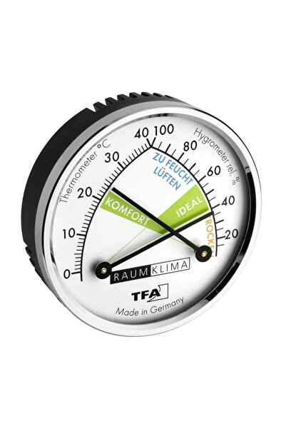 Genel Markalar TFA Analog Termometre Higrometre Oda Sıcaklık ve Nem Ölçer 45....
