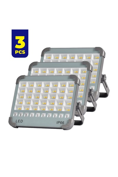 Generic مجموعة من 3 مصابيح LED تعمل بالطاقة الشمسية قابلة لإعادة الشحن، محمول...