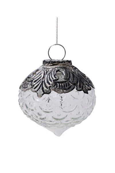 Yargıcı Yuvarlak Cam Ağaç Süsü (8 cm)