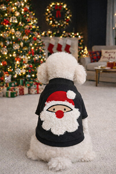 GedyCo Anthracite Xmas Small Breed Dog Stretch Fabric Sweatshirt