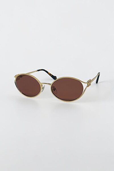 Captain Brooks Elif Optik CBS2113 01 56 Ekartman Oval Tasarım Kadın Güneş Göz...