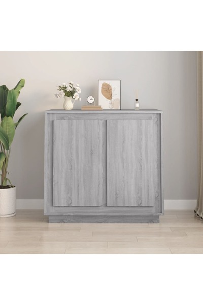 Concept Servantă, sonoma gri, 80x34x75 cm, lemn prelucrat