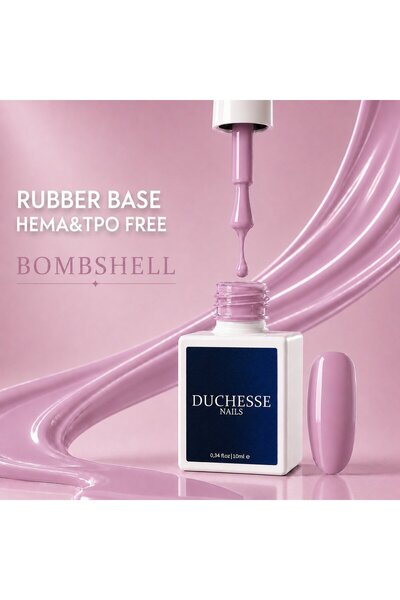 Duchesse Nails Bază de cauciuc FĂRĂ HEMA și TPO, Nuanța Bombshell, 10 ml