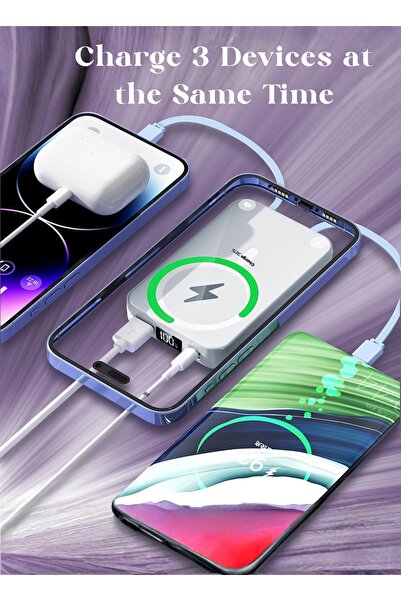 Levino N-39 10000 mAh Power Bank 22.5W Super Fast Charging 15w Wireless Fast Charging