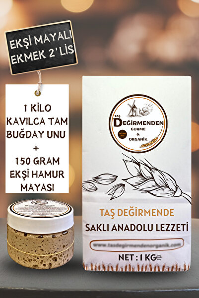 Taş Değirmenden Organik Kavılca Gernik Tam Buğday Unu - Siyez Ekşi Hamur Mayası
