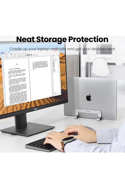 Ugreen Alüminyum Notebook Macbook Dikey Masaüstü Standı - 20471