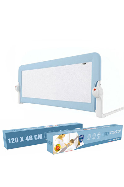 figga Protectie pat copii FiGGA®, 120 x 48 cm, bariera laterala margine pat, ...