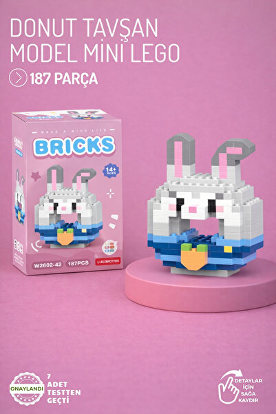Nandy Home Donut Rabbit Model Character Figure 3D Building Toys