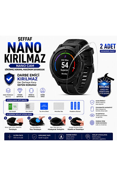 Astakos واقي شاشة شفاف نانو مقاوم للكسر وممتص للصدمات متوافق مع جهاز Garmin L...