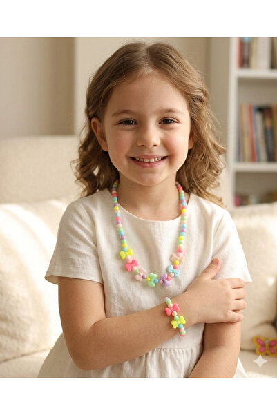 İPAR AKSESUAR Girl's Necklace and Bracelet Set