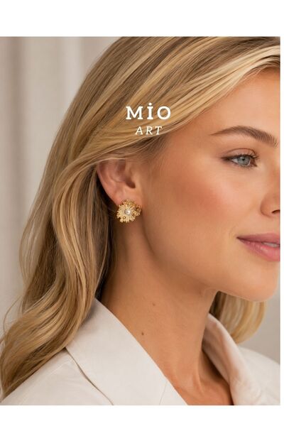 MioArt İncili Vintage Form Küpe
