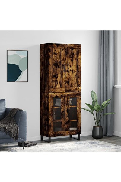 Concept Dulap înalt, stejar fumuriu, 69,5x34x180, lemn compozit