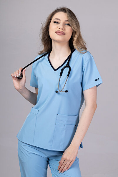 OEM Costum medical pentru femei NEW PREMIUM EVA, Ciel