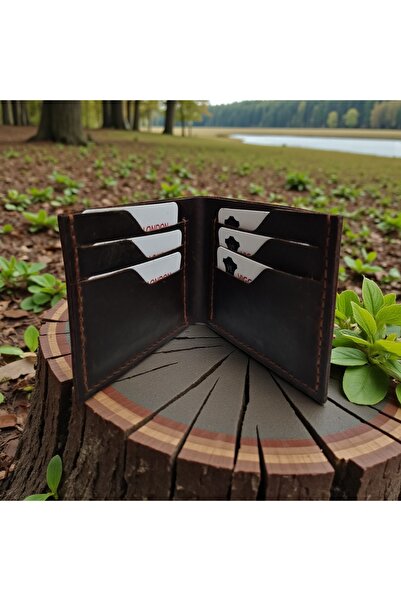 MelAlp Genuine Crazy Leather Wallet Handmade