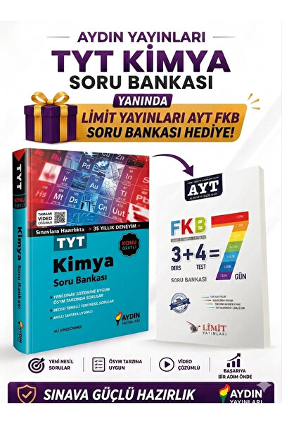 Aydın Yayınları Tyt Kimya Soru Bankası 2026 Limit Yayınları Ayt FKB Kamp Kita...