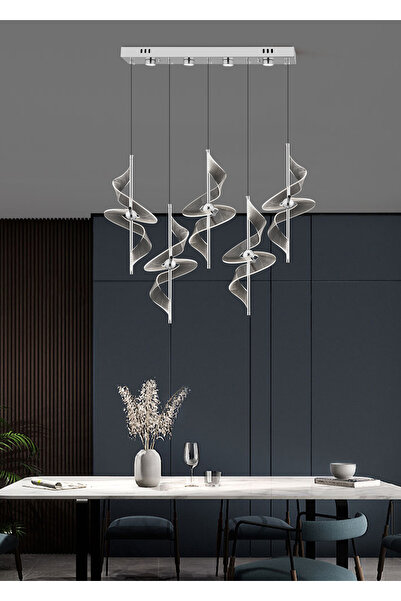 Apliqa LORETTA KROM 5Lİ 60 WATT SIRALI LED AVİZE