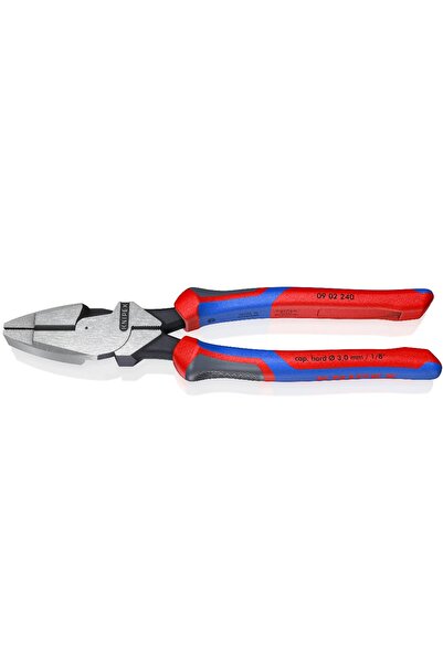 Knipex 09 02 240, Πένσα ατσαλοσύρματος, Lineman's Pliers, με βαριά μόνωση, 240mm