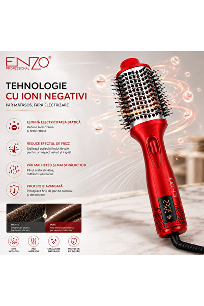 OEM Perie Electrica de Par cu Rotor Fix 1500W, cu Aer Cald, Tehnologie Ionica...