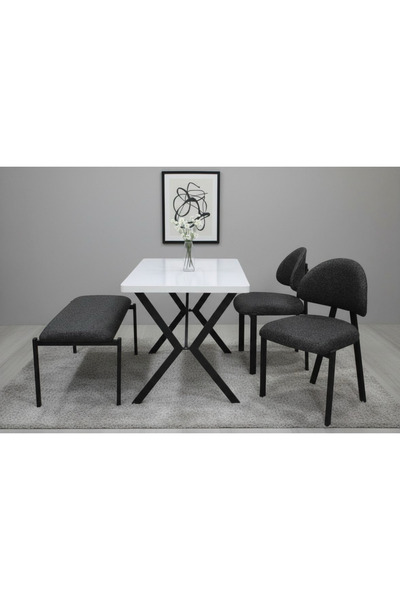 ROYALİSA TABLE CHAİR ROYALİSA ADES BENCH 2 SANDALYE MUTFAK SETI