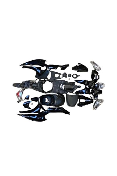 SEVGENT Honda Dio Kaporta Seti Siyah Aydınlatma Grubu Dahil (28 Parça Full Set)