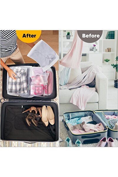 Arabest Clear Poly Packaging Bags, Resealable Zipper, Reusable, Space-Saving ...