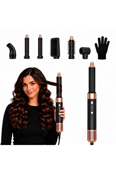 IBESPHERE Ondulator Profesional Multistyler 6 în 1, 6 Accesorii Styling, 3 Tr...