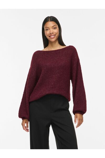 VILA Strickpullover VIMARLEY U-Boot-Ausschnitt