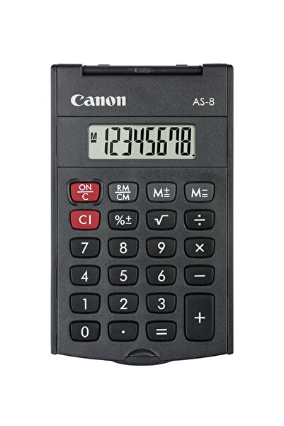 Canon Calculator de buzunar AS-8 cu 8 cifre și capac